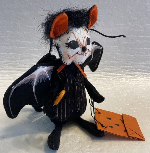 2005 Annalee Doll 6' Halloween Mouse in Bat Costume - Picture 13 of 17