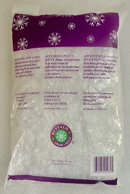 Buffalo Snow Frosty – Fiocchi Di Neve Artificiali, 3,5 Litri Per Decorazioni Natalizie