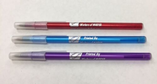 Custom Personalized Translucent Stick Pens Pkg of 100 Great Promotional Item - Afbeelding 1 van 2