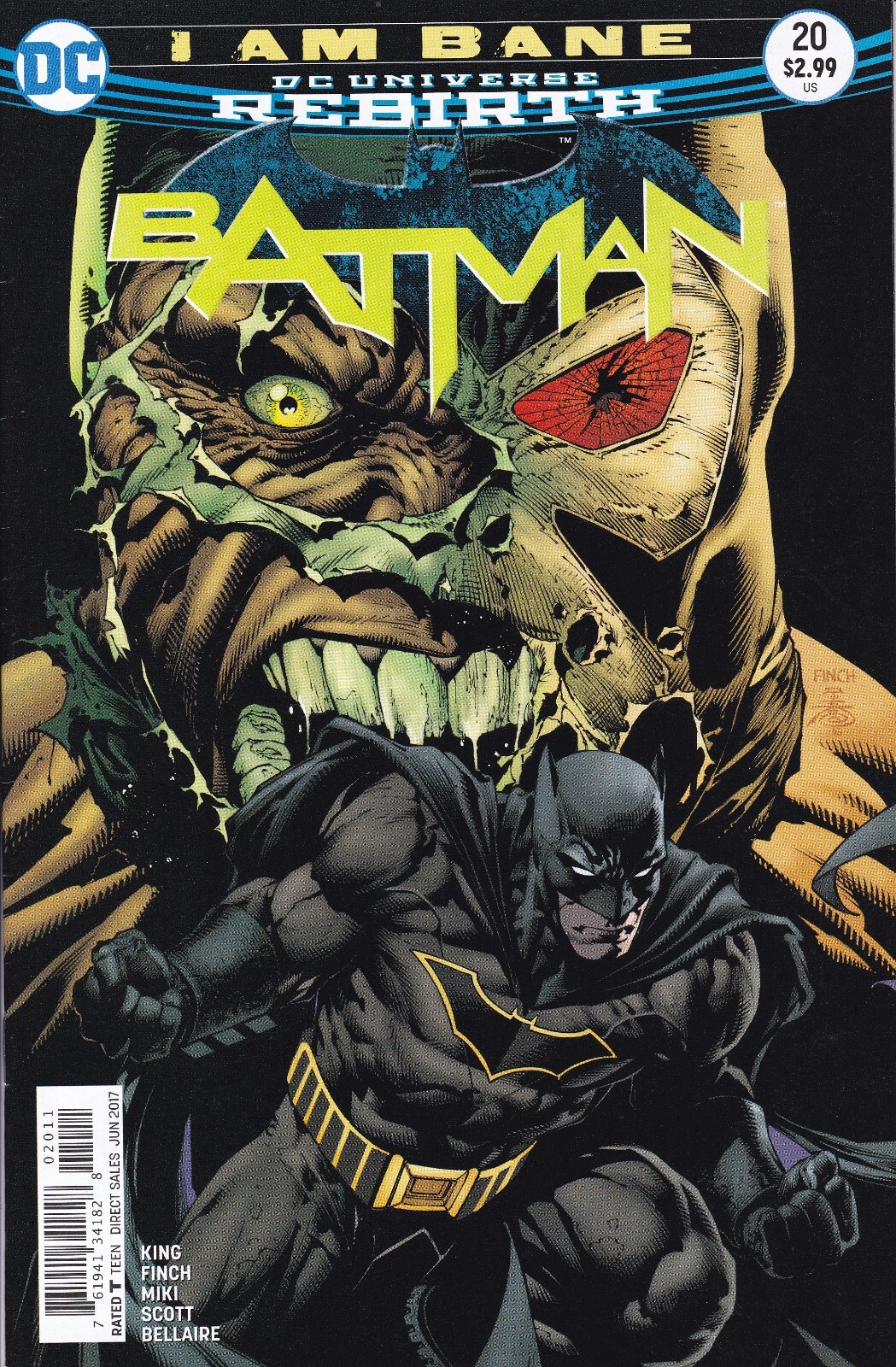 BATMAN (2016) #20 - Cover A - DC Universe Rebirth - Back Issue
