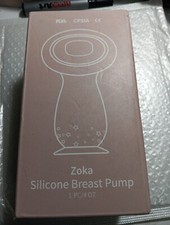 Zoka Silicone Breast Pump, Gen 1 , 4oz 100ml 1pc BPA Free NIP FREE SHIPPING B17