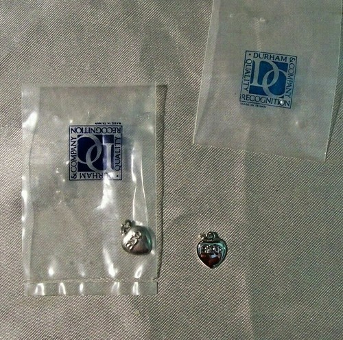 Beta Epsilon Phi Fraternity Sorority Silvertone Charms Durham Co ’89 & ’92 Vtg