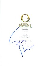 Sam Raimi Signed Autographed OZ THE GREAT AND POWERFUL Movie Script COA VD