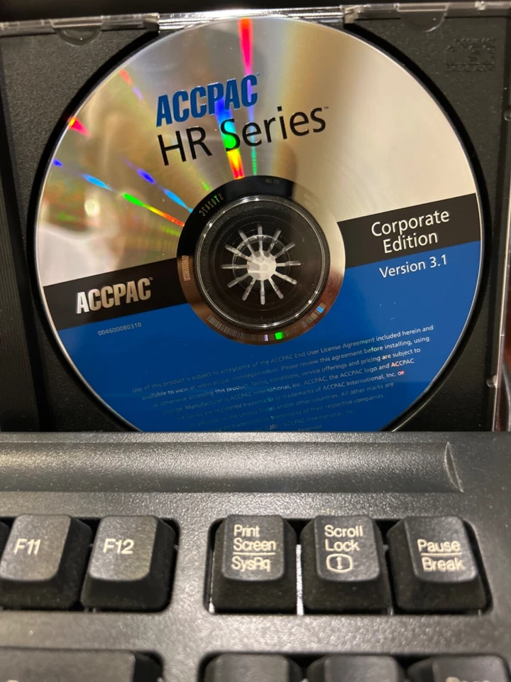 NEW. NEVER USED .ACCPAC HR Series . Corporate Edition v3.1 Evaluation Copy. NFR. - Image 4 of 4