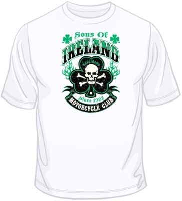 Sons of Ireland Hooligans Motorcycle Club T Shirt You Choose Style, Size, Color 