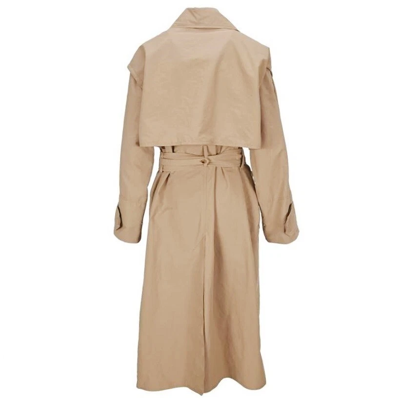 MONCLER 2 Genius 1952 CORALLO Trench Coat Collare Spacco Cintura Ventilazione 0 XS 1 S