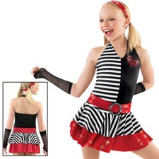 NEW Weissman Girls Dance Costume Skate Hip Hop Jazz Tap 4918 LA Large Adult