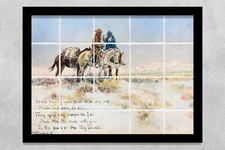 1 piece ceramic tile mural backsplash. Here's Hoping Your Trail is a Long One