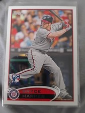 2012 Topps Bryce Harper Batting, Blue Helmet Rookie Card. rookie card picture