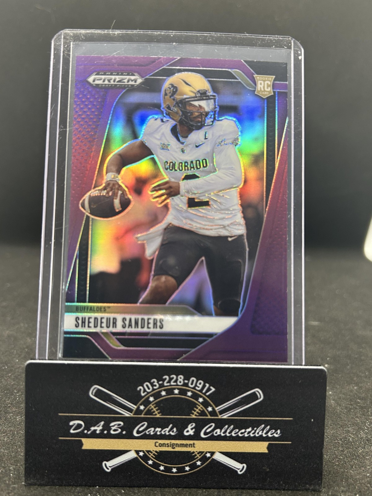 2025 Panini Prizm Draft #19 Shedeur Sanders Purple #/99 Colorado BROWNS J12