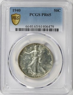 1940 50c Walking Liberty Proof Silver Half Dollar PCGS PR65