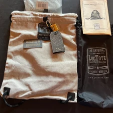 LOCTOTE Flak Sack Sport Khaki. Anti-Theft Anti-RFID Slash Resistant. Locking NWT