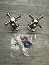 Brizo HX5342-NK Atavis Widespread Bathroom Faucet Cross Handles Luxe Nickel