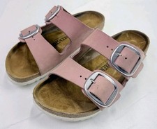 Birkenstock Arizona Big Buckle Orchid Pink Nubuck Slides Sandals Women  s Sz 7/38