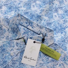 Robert Graham NWT Basinger Casual Button Down Shirt Size S Classic Fit in Blue