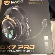 Gamo Series GX7 Pro Wireless Gaming Headset Cristal Clear Audio Detachable Mic
