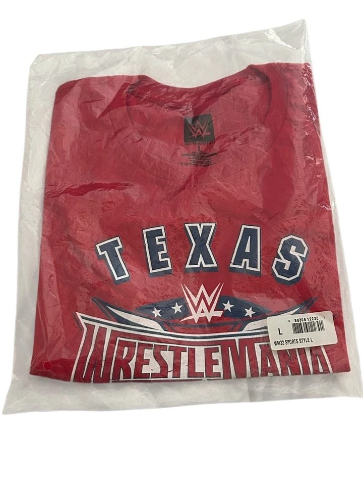 WWE WWF Wrestlemania 32 Dallas Jersey Womens Shirt Large Wrestling Roman Reigns - Image 2 of 4