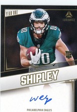 2024 Panini Luminance Will Shipley Rookie Auto Year One Signatures Eagles