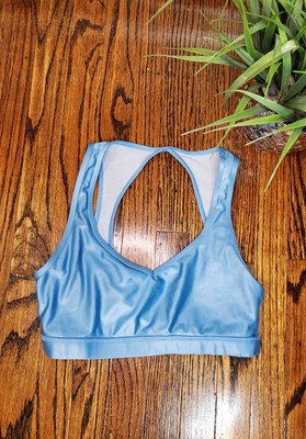 Koral Evolve Blackout Blue Metallic Sport Bra Size S
