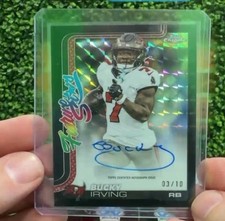 Bucky Irving 2025 Topps Chrome Football Future Stars Black Auto /10 #FSI-BI