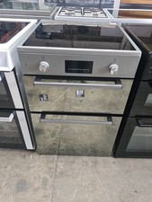 Beko FDI6731CM Silver Mirrored Electric Cooker Double Oven Induction Hob PEC