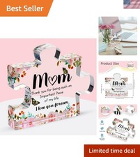 Gifts for Mom - Cute Engraved Acrylic Block Puzzles Piece - Adorable Mom Gift...