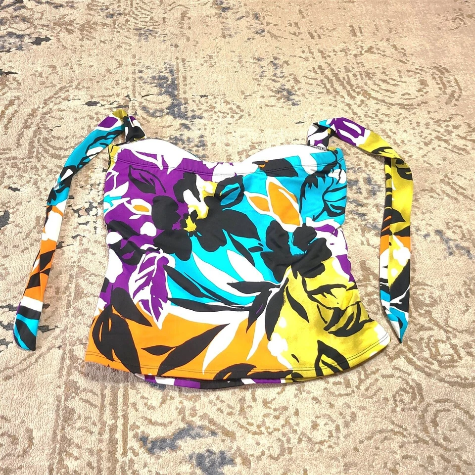 Traje de baño Miraclesuit Tankini floral tropical para mujer talla 40D Foto 2 de 4