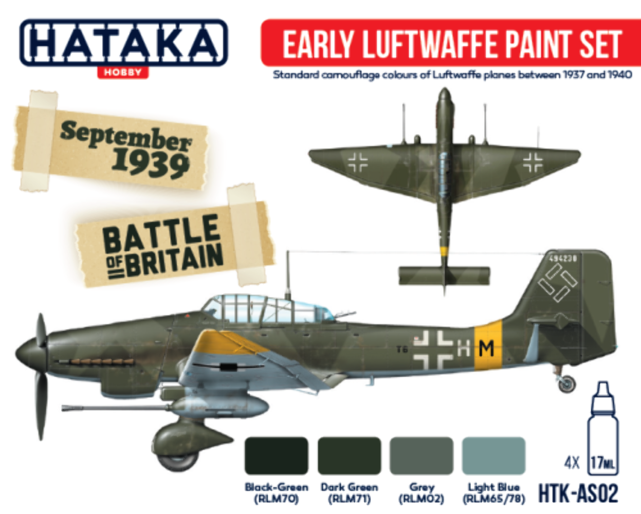 Hataka HTK-AS02 Early Luftwaffe Paint Set