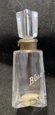 Elizabeth Arden Blue Grass 1950s Vintage Glass Bottle Stopper France Label