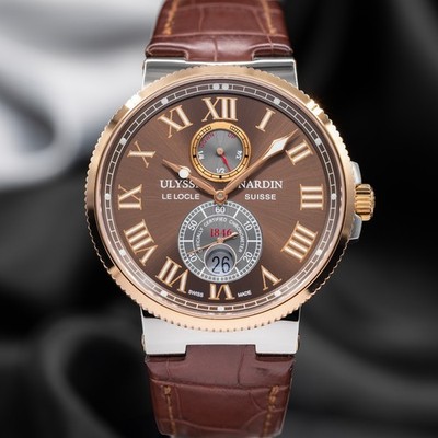 Ulysse Nardin Maxi Marine Chronometer Gold & Stainless Steel Ref. 265-67-3/45