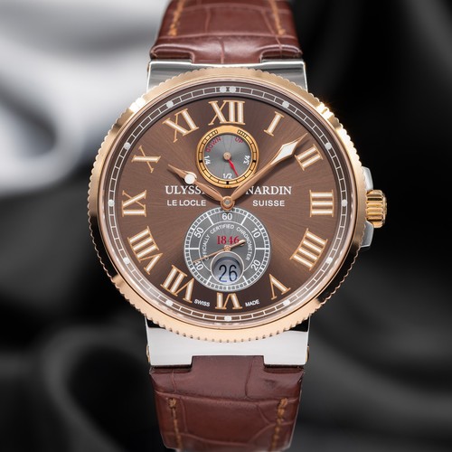 Ulysse Nardin Maxi Marine Chronometer Gold & Stainless Steel R...