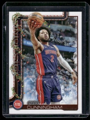 2025-26 Topps Holiday SSP Back Variations Cade Cunningham Detroit Pistons