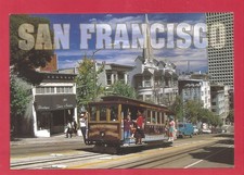 1 CPSM le TRAM de SAN FRANCISCO grimpant les rues abruptes