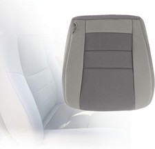 Medium Flint Gray Driver Side Bottom Replacement Cloth Seat Cover Compatible w