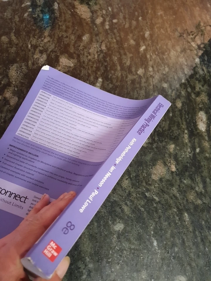 Electrical Wiring Practice v1 – Keith Pethebridge & Ian Neeson 8th Edition - image 3 of 4