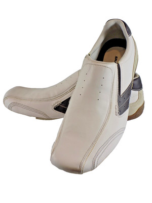 Men's Skechers Shoes NEW Expressed Kagan White Blue Slip On Tag 12 US