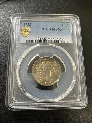 1923 Standing Liberty quarter PCGS MS-63 - UNCIRCULATED - Near FH - Slab - 25C