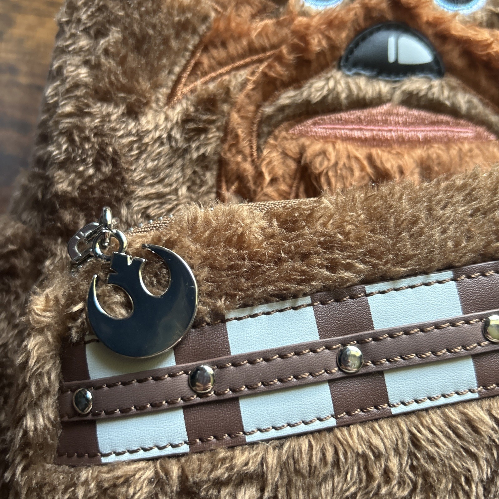 Loungefly Star Wars Chewbacca Mini Backpack & Wallet Brand New Disney Limited image 5