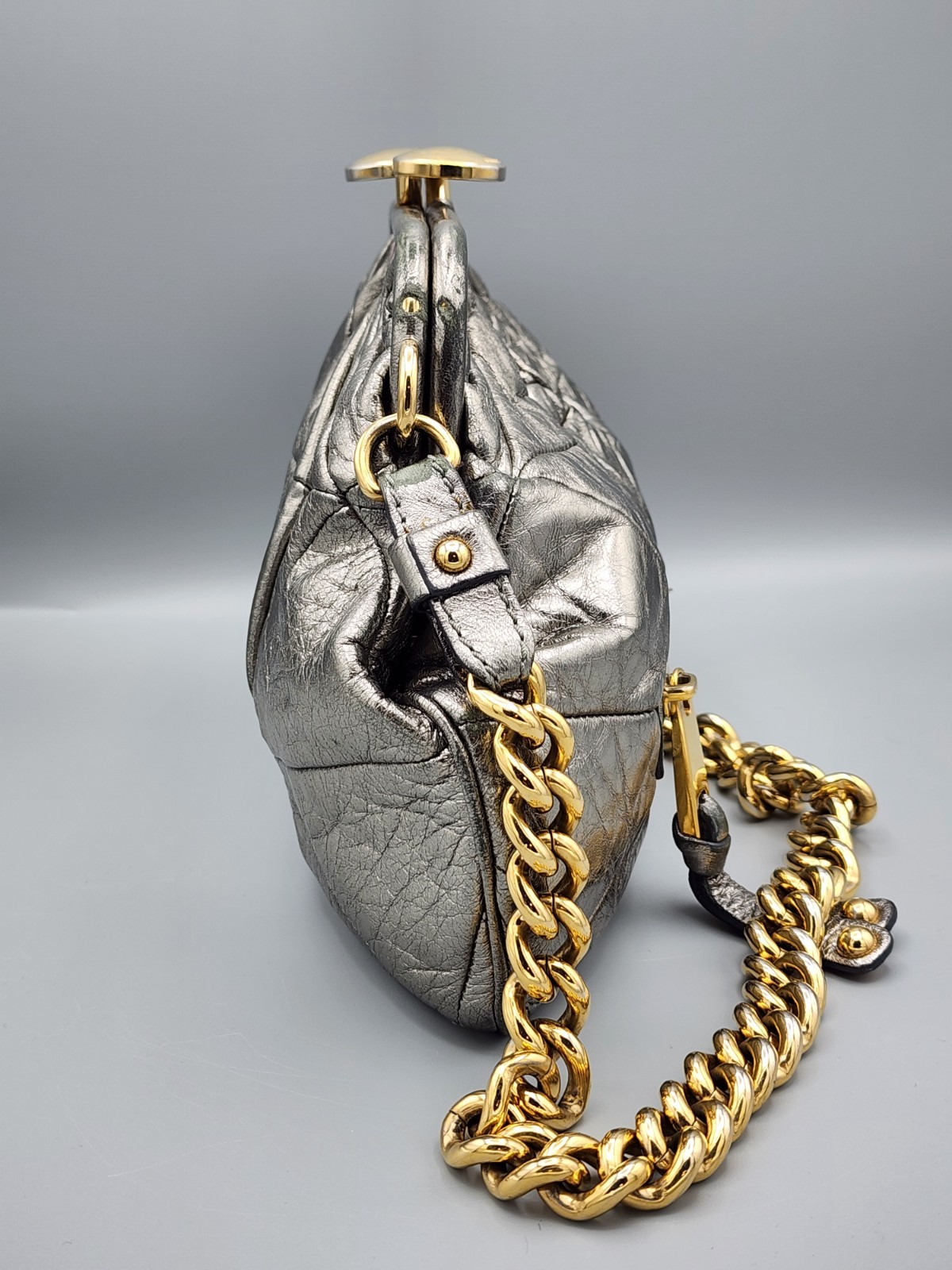 MARC JACOBS Collection Patchwork Metallic Leather… - image 6