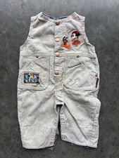 Vintage Mickey Mouse Pluto Corduroy Jumpsuit Romper Size 2T 1980s 1990s