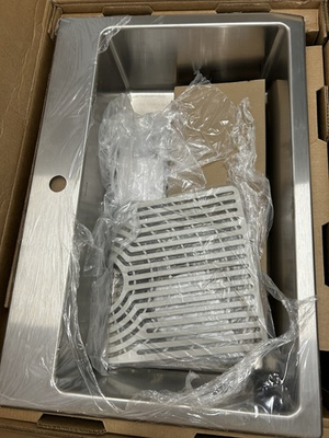 #ad Kohler Cursiva 18 Gauge Stainless Steel 33 in. Single Bowl Drop In Sink New $180.00