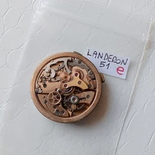 Landeron 51 Watch Movement parts. Vintage For Spare Part Scale Ok