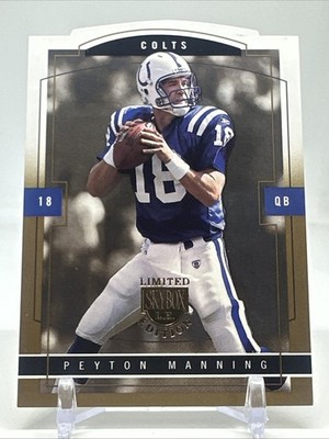2004 Fleer Skybox LE Peyton Manning Colts Die Cut Gold /150 COLTS SSP #27