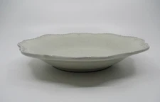 ARTE ITALICA MERLETTO ANTIQUE LACE SOUP / PASTA BOWL -SCALLOPED (CREAM 9"  0709G