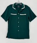 Todd Snyder Mens Dark Green Tailored Quality Short Sleeve Button Shirt Sz XS