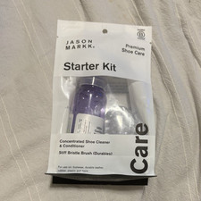 Jason Markk Premium Shoe Care Starter Kit, Concentrated Cleaner, Brush