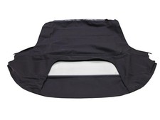 Fits Honda S2000 1999-09 Soft Top Premium Twill Cloth Black Plastic Win Fits Honda S2000 1999-09 Soft Top Premium Twill Cloth Black Plastic Win