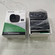 NETGEAR Arlo Black Silicone Camera Skins 2 Skins NEW