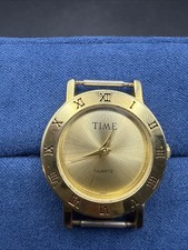 Orologio Time Magazine vintage quadrante tono oro cassa rotonda. Per ricambi o riparazioni