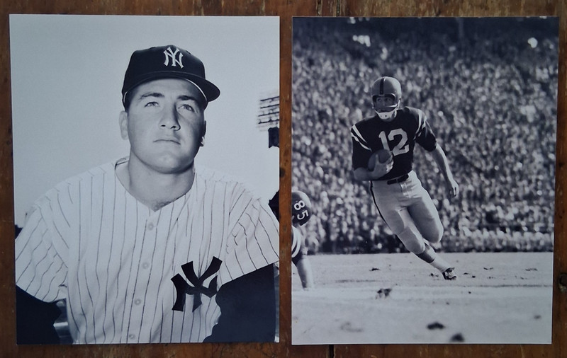 Lot of 2 Jake Gibbs 8" x " 10 Photos Ole Miss Rebels & New York Yankees Catcher